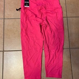 Brand new hot pink workout crops